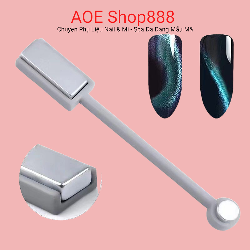 Nam châm mắt mèo 2 đầu "chính hãng " - Thanh nam châm tạo hình hoa trang trí móng ( AOE Shop888 )