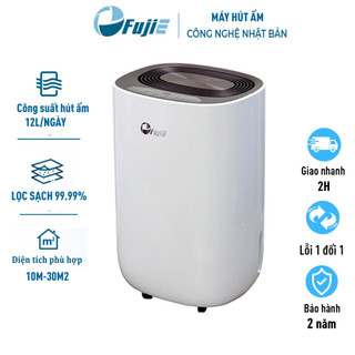 Máy hút ẩm lọc không khí 30m2 nhập khẩu Nhật Bản FUJIE HM912EC-N, Chính hãng Bảo hành 2 năm