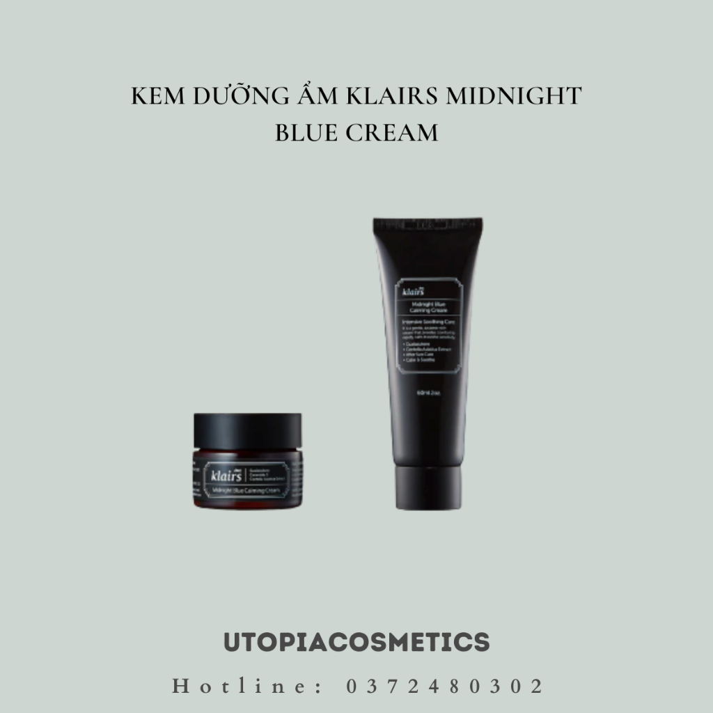 Kem dưỡng Klairs Midnight Blue Calming Cream