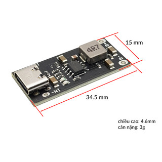 Mạch USB Type-C 3A IP2312 Sạc Nhanh Pin Lithium