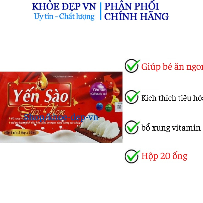 Yến Sào Sữa Non Gold hỗ trợ tiêu hóa, giúp ăn ngủ ngon, bổ sung vitamin, khoáng chất cho cơ thể