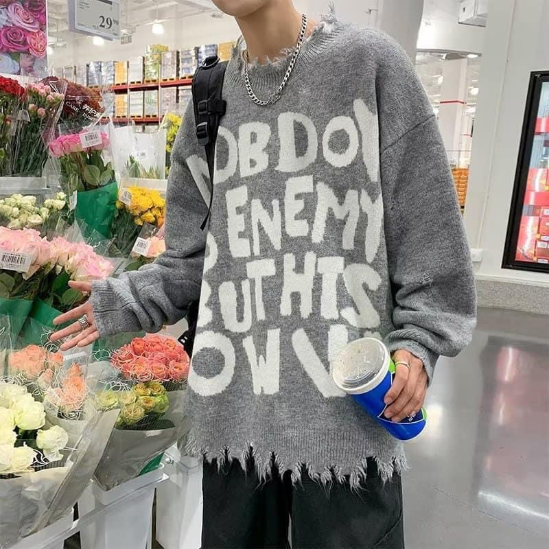 Áo Sweater, Áo Len Nobody Họa Tiết Cho Nam Nữ