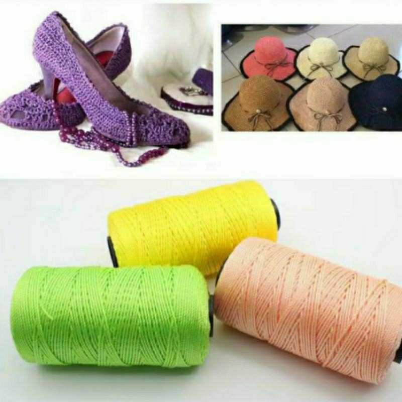 Sợi Thô 2mm Móc Nón Hè, Túi Ví, Giày