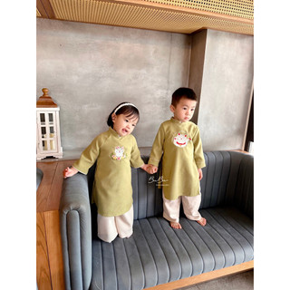 (𝐁𝐮𝐁𝐮 𝐱𝐚̉ 𝐡𝐚̀𝐧𝐠) 𝐀́𝐨 𝐃𝐚̀𝐢 𝐌𝐞̀𝐨 - Kèm Quần Cho Bé Gái BuBu
