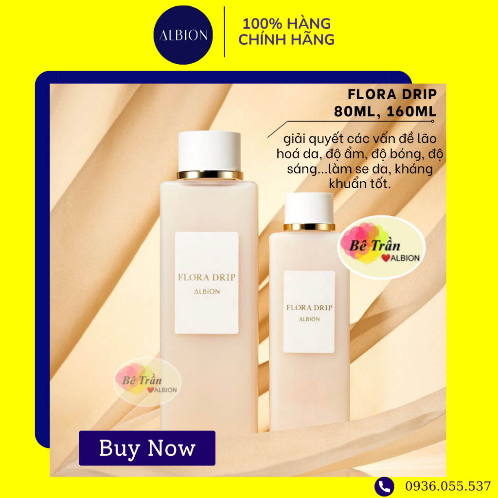 [ALBION] Nước dưỡng da FLORA DRIP 160ml (Auth 100%, kèm bill mua từ hãng)