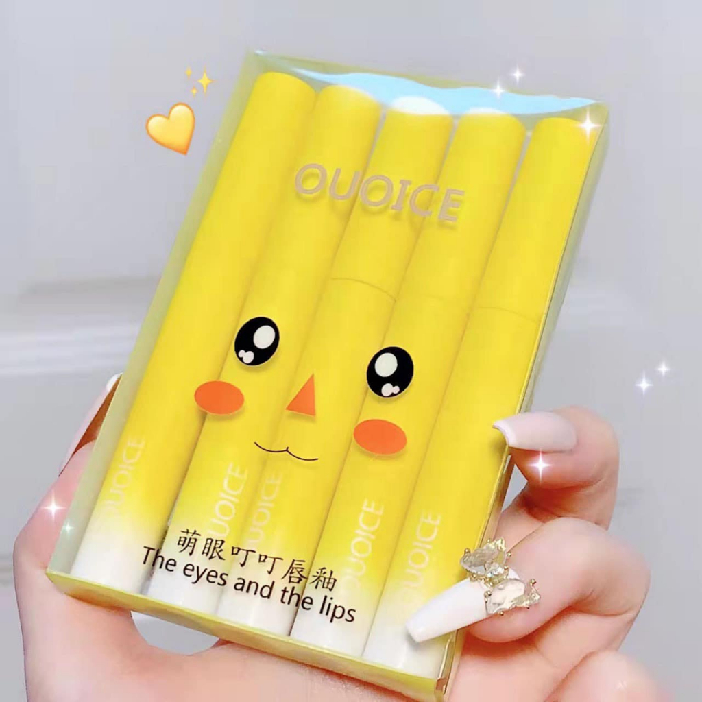 Set 5 Son OUOICE PIKACHU son lì mềm mượt