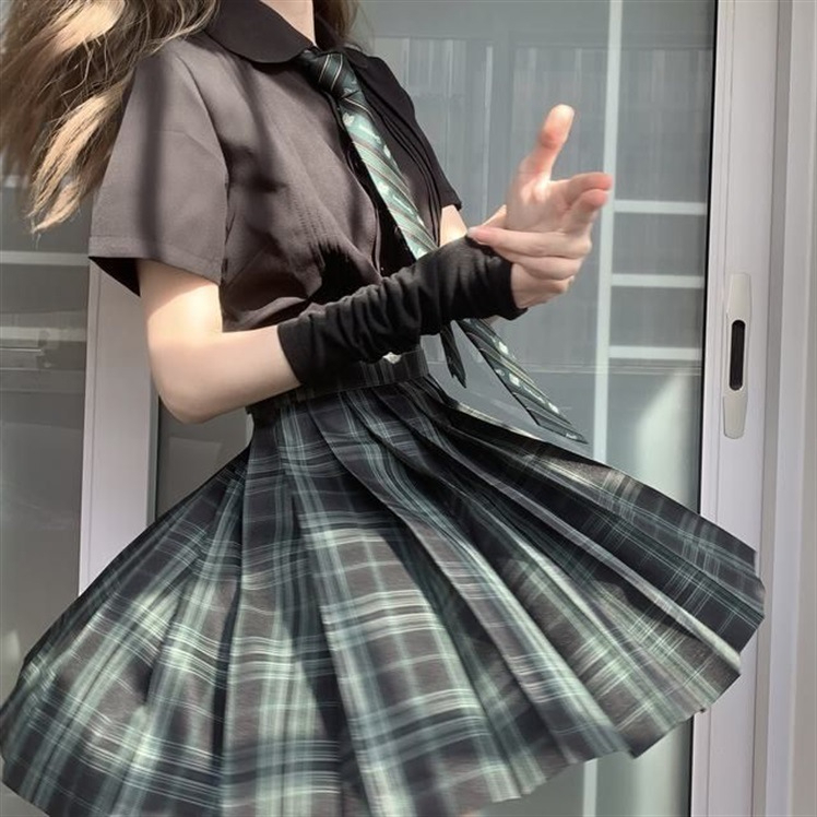 Găng tay len hở ngón phong cách Y2K, ống tay len dệt kim giữ ấm mùa đông Gothic unisex thời trang harajuku style