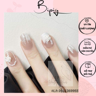 Charm Hoa Trắng trang trí Móng