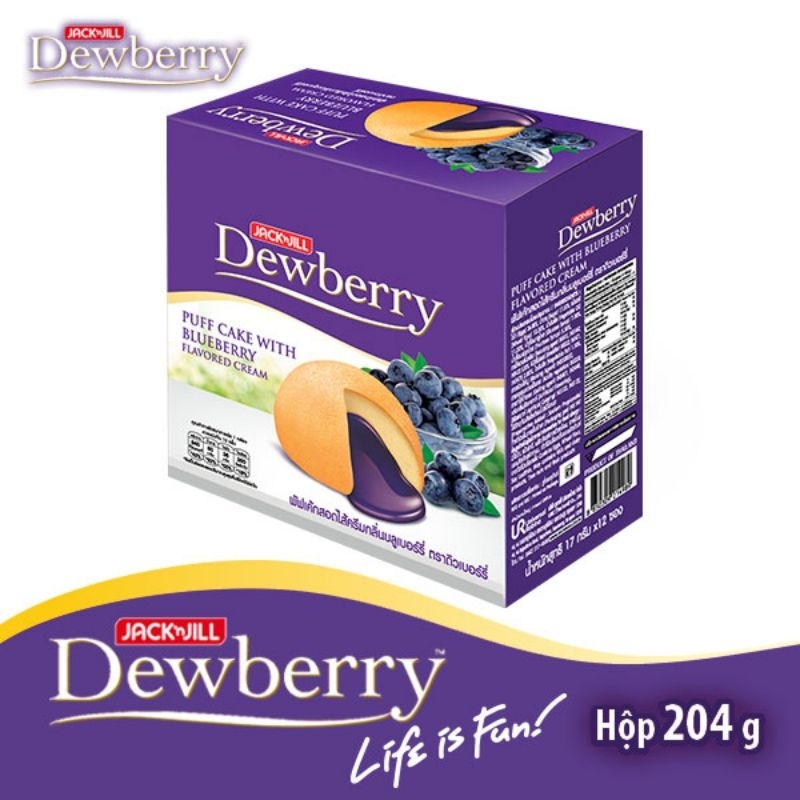 Bánh bông lan kem Thái Lan Dewberry 204g Shopee Việt Nam