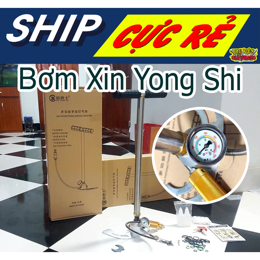 Bơm tay cao áp GK Xin Yong Shi, bơm cao áp lốp ô tô