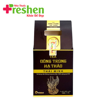 Trà Đông trùng hạ thảo Thái Minh - Hộp 20 gói trà túi lọc