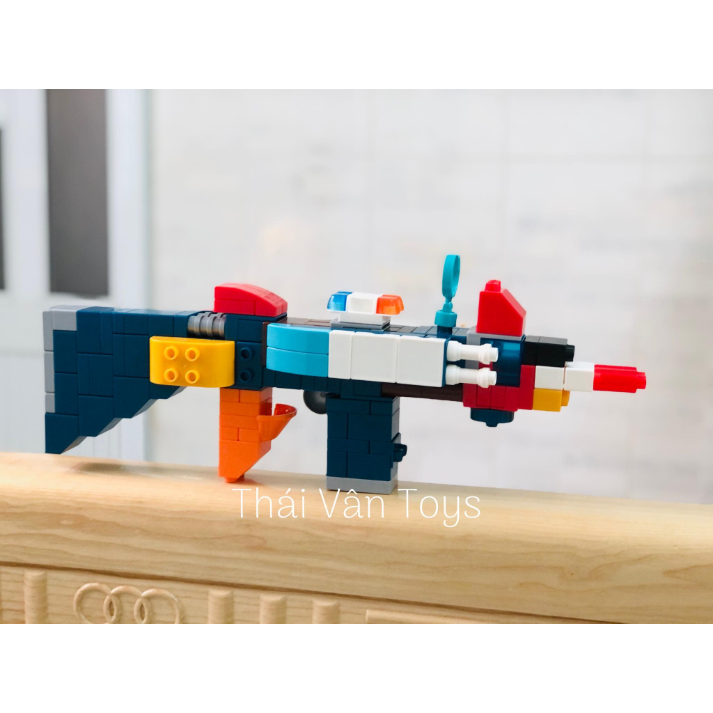 Lego lắp ráp S.úng Robot Siêu to Feelo xịn đẹp 130 chi tiết