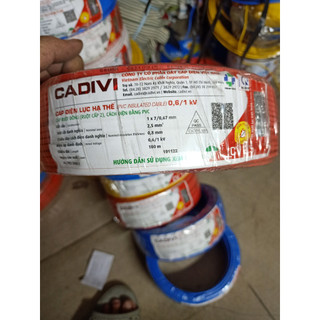 DÂY CÁP ĐIỆN CADIVI CV 2.5 (100 MÉT / CUỘN)