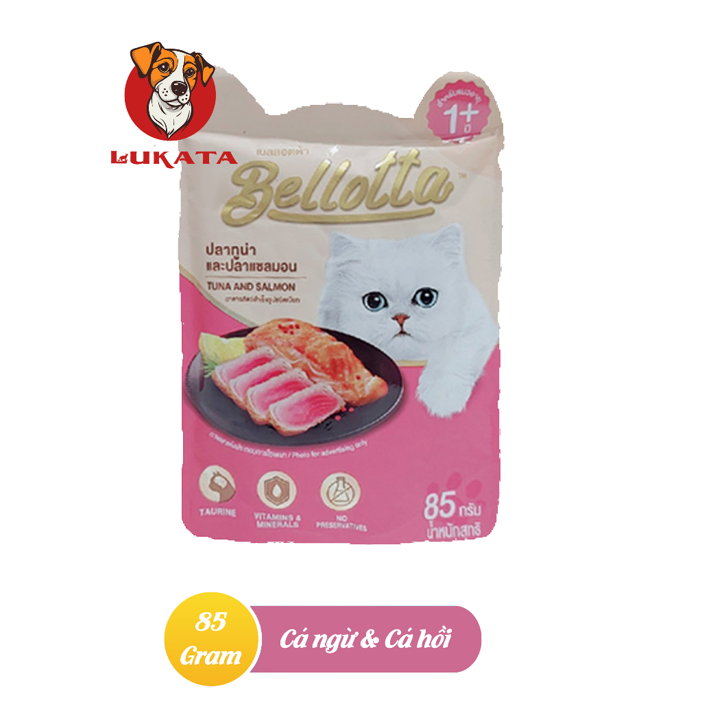 Pate Cho Mèo - Pate Bellotta Dạng Gói 85g Nhiều Vị _ LUKATA