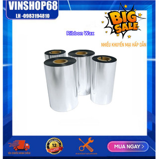Mưc Wax 110mm*300m - Mực in mã vạch Wax-Ribbon