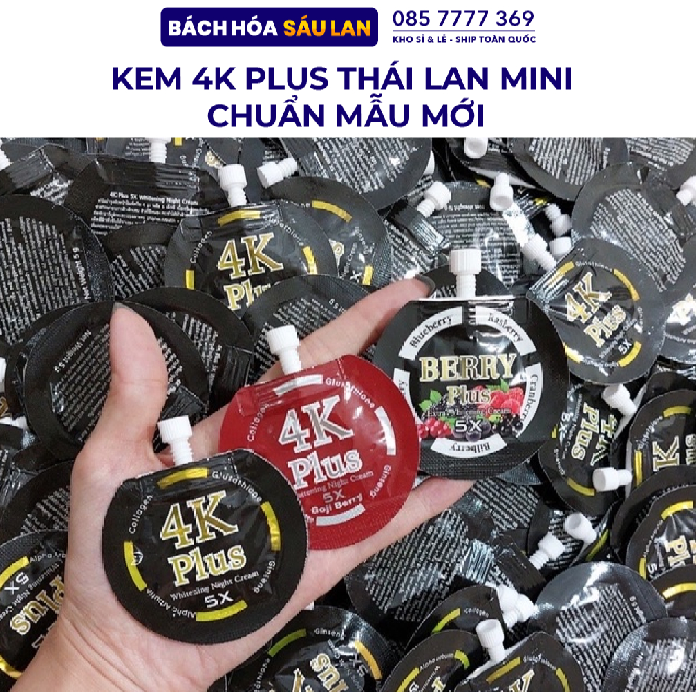 Kem 4K Plus Thái Lan mini Chuẩn Mẫu mới