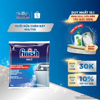 Muối Rửa Chén Bát Finish Salt - Bịch 1KG