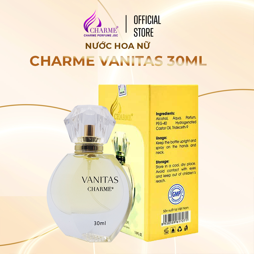 Nước hoa nữ lưu hương lâu, Charme Vanitas, phù hợp cho các bạn nữ trẻ trung, năng động cả ngày, 30ml