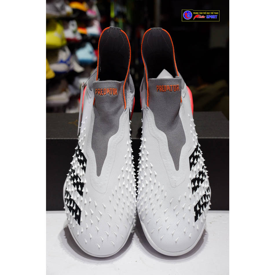 Giày đá bóng PREDATOR FREAK + TF(bản cao cấp) - Trắng xám (size 39-45)
