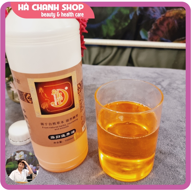 Dầu Đương Quy Thảo Dược Nóng Đặc Massage Body Chai 1000ml Tinh Dầu Đương Quy Mát Xa Yuxitang Đậm Đặc Nóng Sâu Trơn Mượt