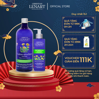Combo Nước Tẩy Trang Anti - Pollution Cleansing Micellaire 500ml và Gel Rửa Mặt Cleansing Gel Christian Lenart 200ml