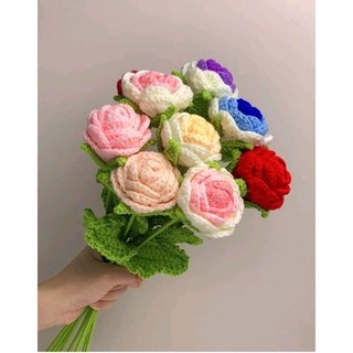 hoa hồng len, hoa hồng len handmade