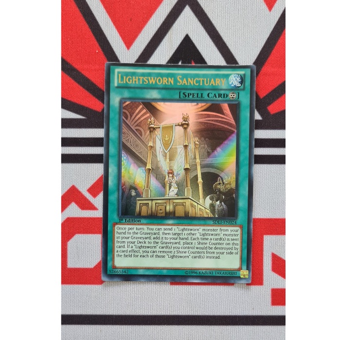 Thẻ Bài Mint90 Yugioh Spell Lightsworn Sanctuary - SDLI-EN024 - Ultra