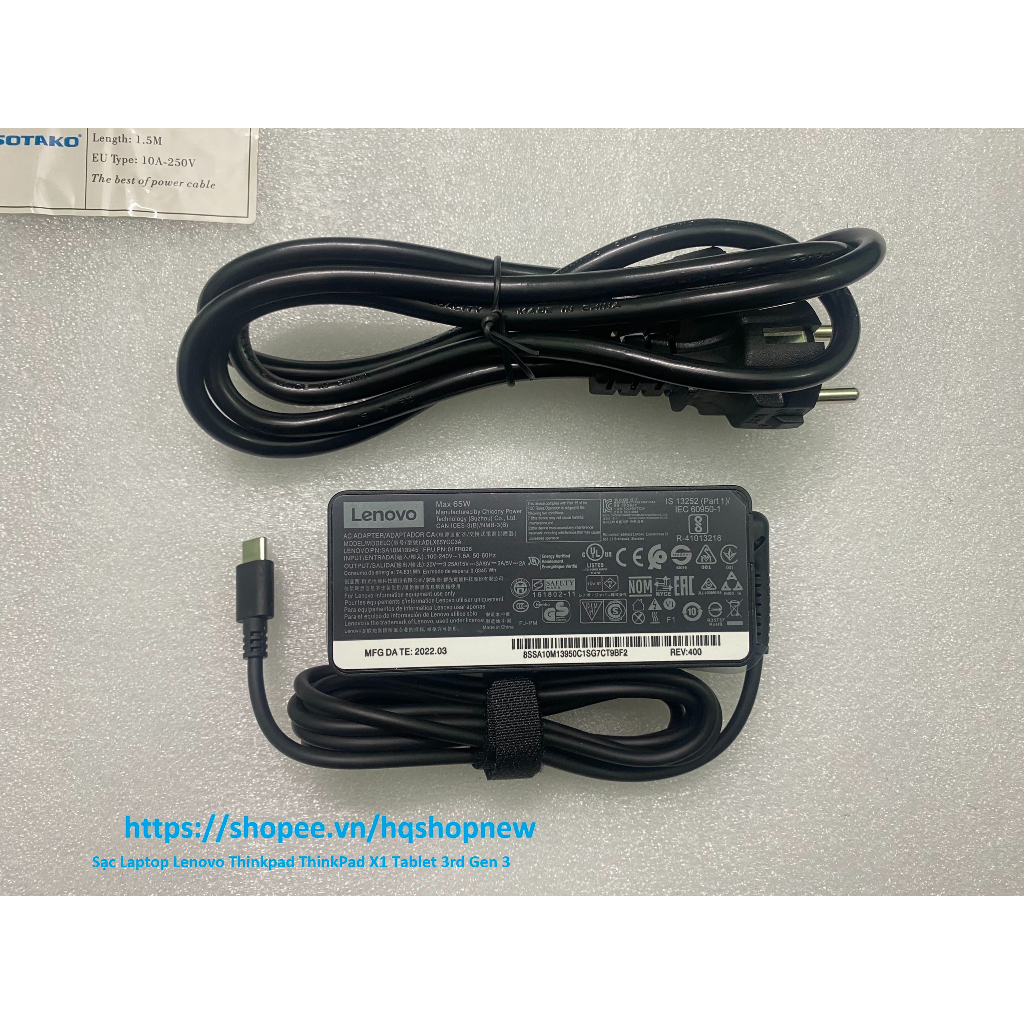 ⚡️[Sạc zin] Sạc Laptop Lenovo Thinkpad ThinkPad X1 Tablet 3rd Gen 3