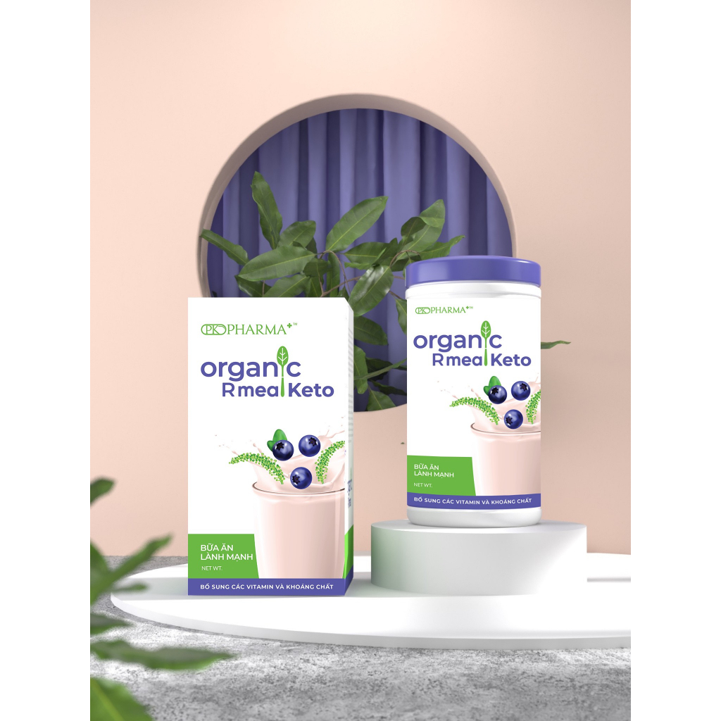 Bữa Ăn Lành Mạnh Organic Rmeal Keto Pkpharma,Bổ sung các vitamin,khoáng chất và dinh dưỡng,giảm nguy cơ gây béo phì