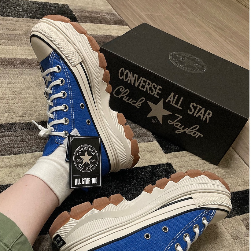 Giày Converse All Star 100 TREKWAVE OX low top blue ( Full box)
