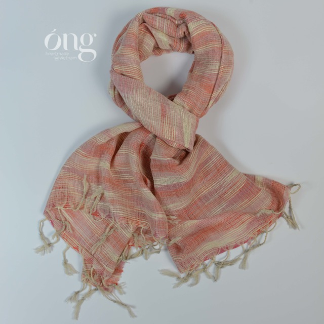 Khăn choàng ấm cotton sợi loang- Óng SILK - Mềm mại, êm ấm, nhẹ, thoáng khí- An toàn cho da- 100% Sợi cotton tự nhiên