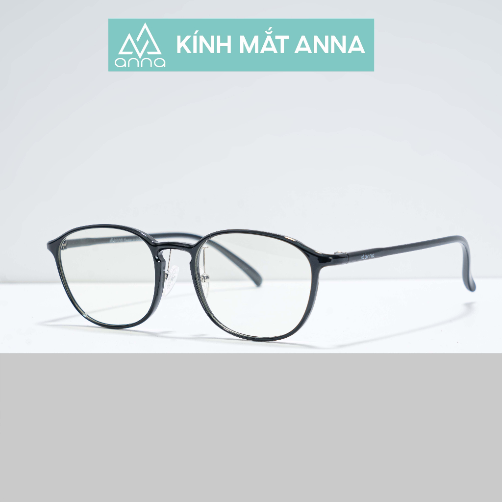 Gọng kính mắt thời trang ANNA nam nữ dáng tròn chất liệu nhựa dẻo cao cấp 300CN011
