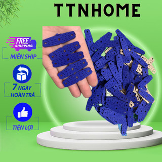 Combo 10 miếng da 1 lỗ xanh dương