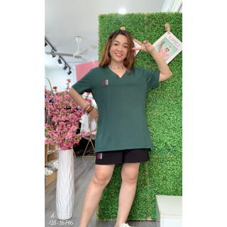 Áo thun Tshirt BIGSIZE cổ tim Logo 16750