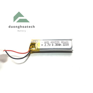 Pin li-po polymer 3.7v dung lượng 80mah 4x9x30mm dùng cho tai nghe bluetooth