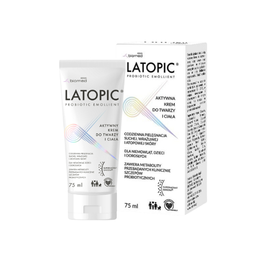 KEM DƯỠNG ẨM DỊU NGỨA DA KÍCH ỨNG LATOPIC FACE AND BODY CREAM 75ml