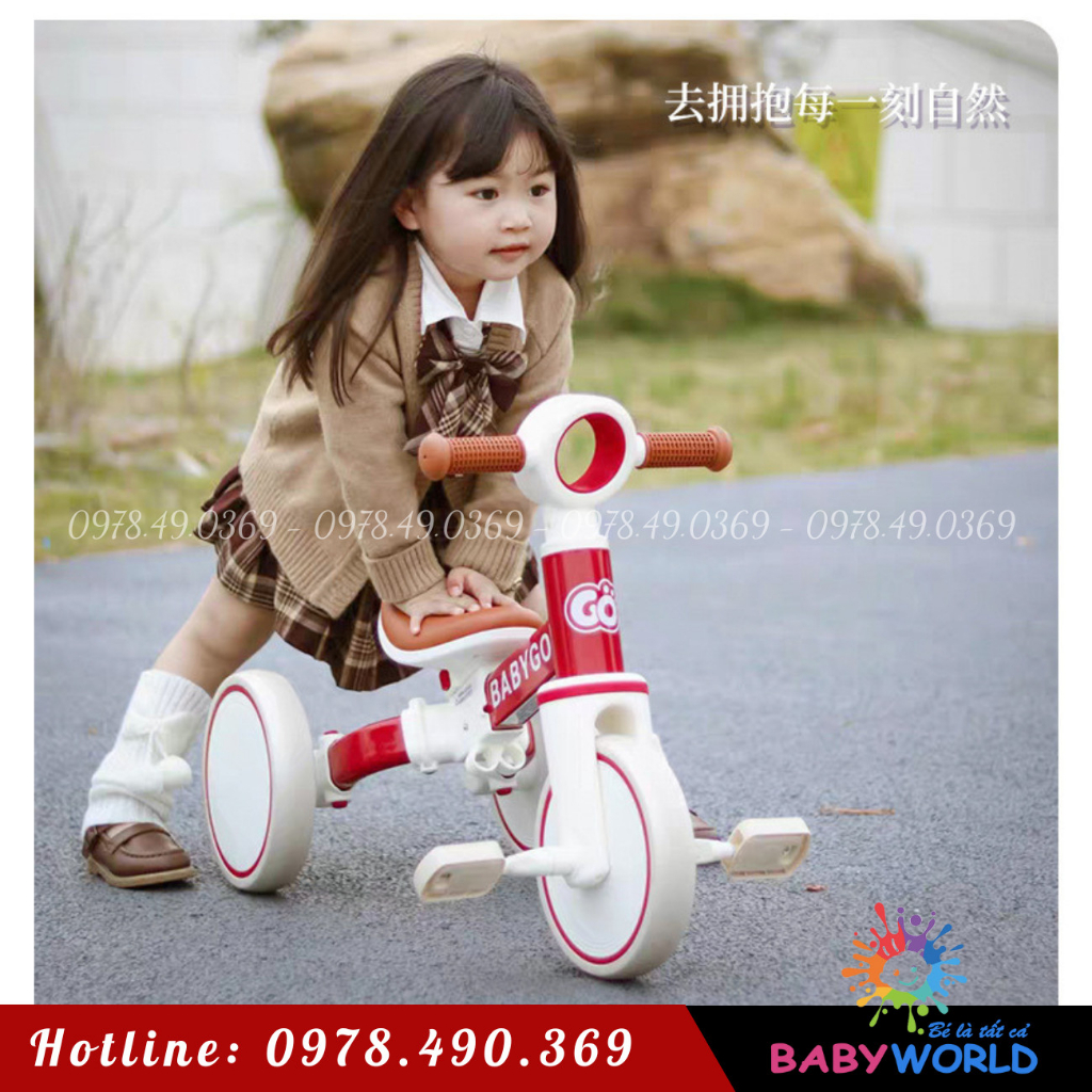 Xe Chòi Chân, Xe Đạp Ba Bánh, có cán đẩy , đa năng 4in1 - Mẫu Mới, Hàng Đẹp🌸FREESHIP🌸