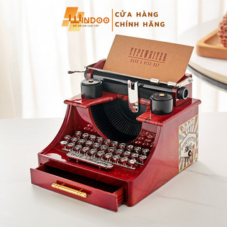 Hộp nhạc mô hình máy đánh chữ phong cách cổ điển sáng tạo, đồ decor trang trí phòng nội thất retro vintage