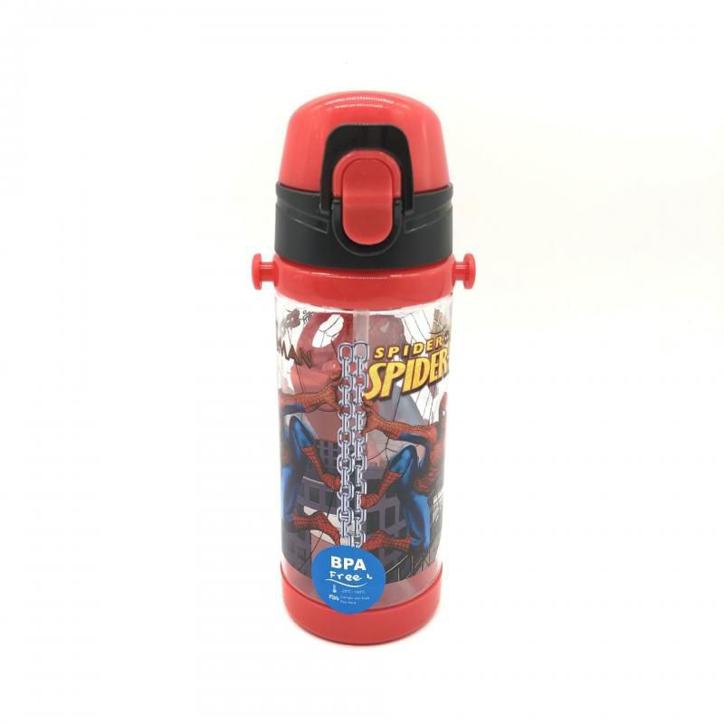 BÌNH NƯỚC HÌNH SIÊU NHÂN CÔNG CHÚA 450ML CÓ ỐNG HÚT  CHO BÉ