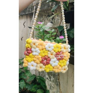 Túi Hoa len ghép Lala (Handmade)