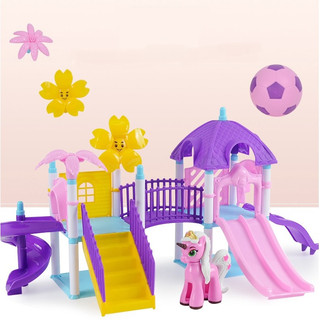 Bộ ghép hình cầu trượt ngựa pony - lego ngôi nhà ngựa pony