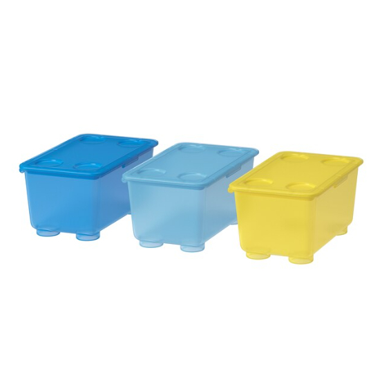 Bộ 3 hộp 17 x10cm GLIS IKEA chính hãng