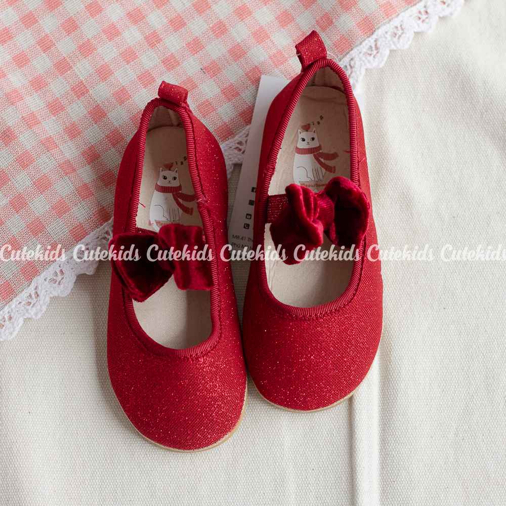 Giày Búp bê đỏ HnM xuất xịn