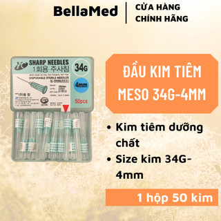Đầu kim Meso Nano tiêm dưỡng chất 34G- 4mm - Nguyên hộp
