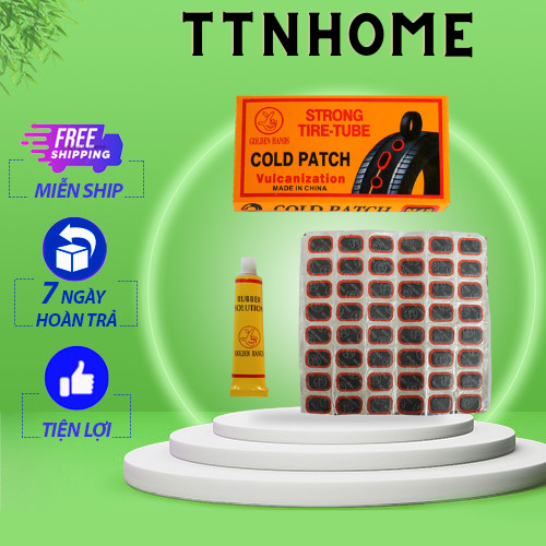 Miếng vá săm xe đạp xe máy combo 48 miếng vá
