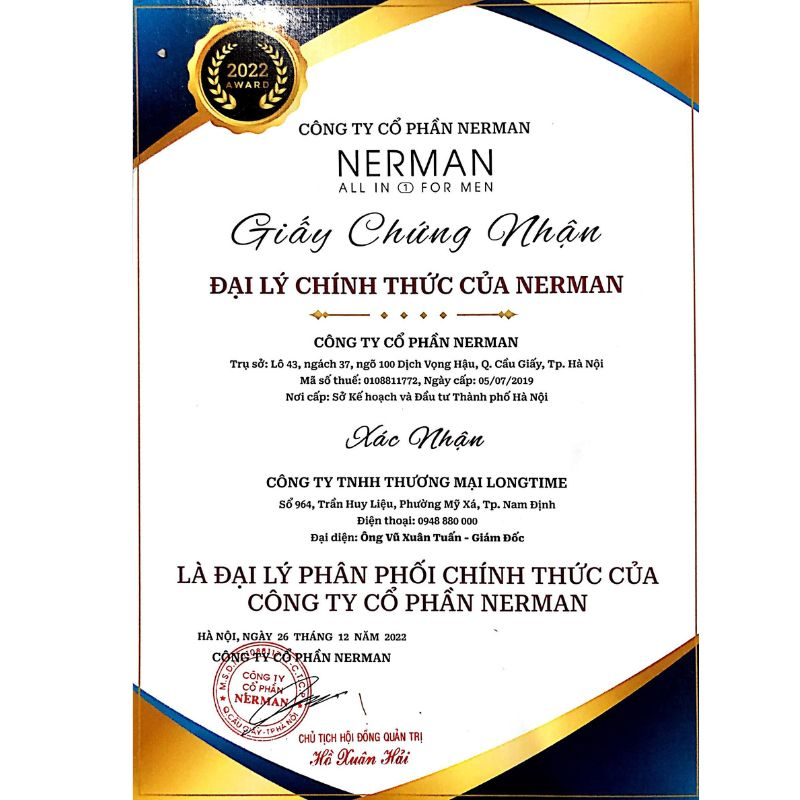 Dầu Gội Đầu Sạch Gàu Cho Nam Nerman Black Tone 350g Hương Nước Hoa Pháp - Giảm Gãy Rụng, Giúp Tóc Chắc Khỏe - Chính Hãng