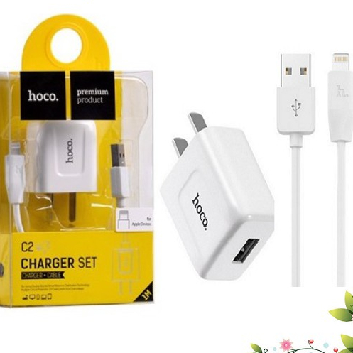 Bộ Sạc HOCO C2 Lightning - Cho IPhone - Bảo Hành 3 Tháng 1 Đổi 1