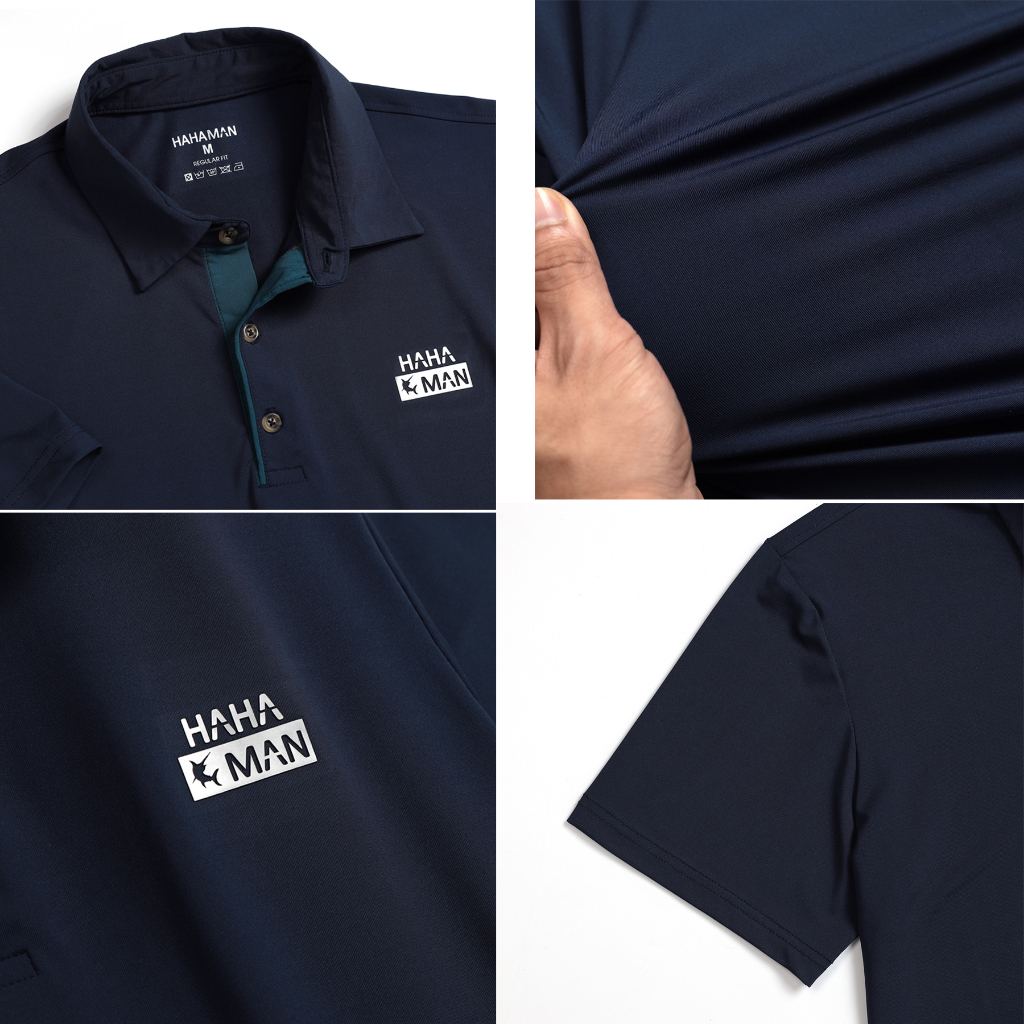 Áo polo nam thể thao HAHAMAN thoáng khí hút mồ hôi cao cấp ATTCB6001