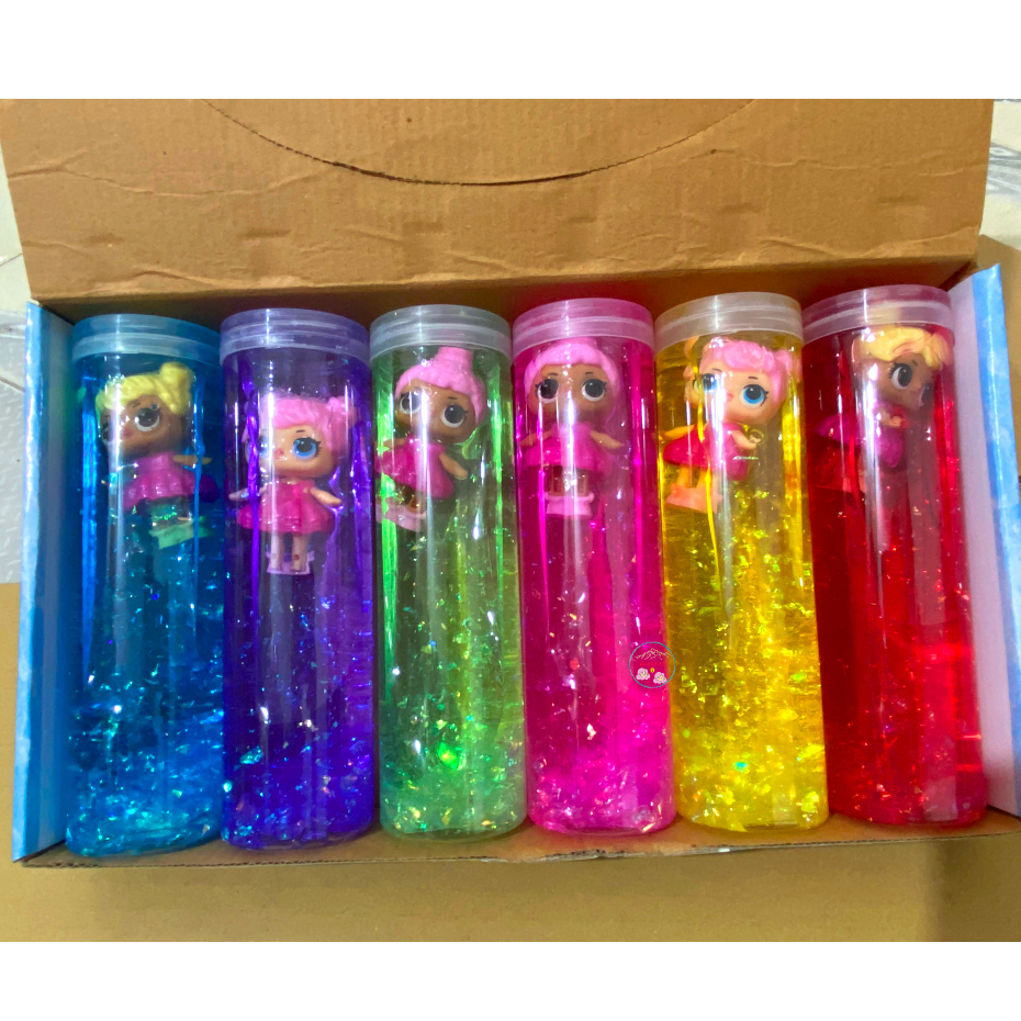 Slime công chúa thủy tinh búp bê LOL 11 màu cực đẹp Đồ chơi hũ slam chất nhờn ma quái squishy hộp to 420GR