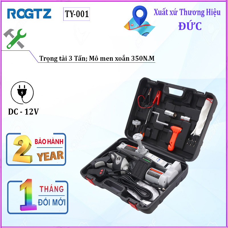 Bộ nâng kích gầm điện và máy siết ốc ô tô đa năng nhãn hiệu ROGTZ TY-001 công suất 150W
